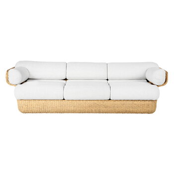 GUBI Basket 3-seater sofa, rattan - Lorkey 40