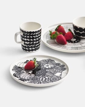 Marimekko Tazza Oiva - Räsymatto 2,5 dl, nero - bianco