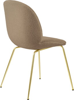 GUBI Beetle chair, brass - Light Boucle 03