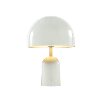 Tom Dixon Lampada da tavolo LED portatile Bell, grigia, immagine extra