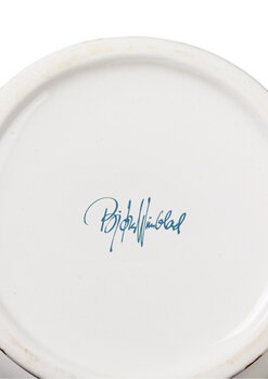 Bjørn Wiinblad Vaso Eva, 18,5 cm, blu - rosa, immagine extra