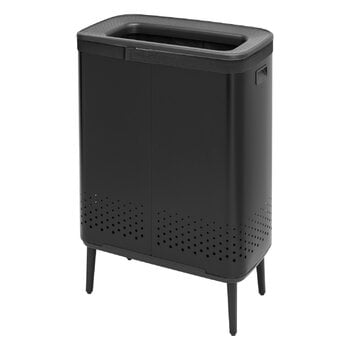 Brabantia Bo Laundry Bin Hi tvättkorg, 2 x 45 l, mattsvart