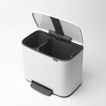 Brabantia Bo Pedal Bin 11 + 23 l, weiß