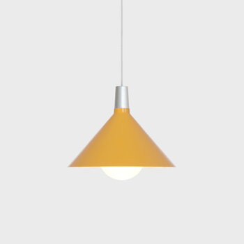 Tala Lampada a sospensione Bower C360, con lampadina Sphere IV, giallo