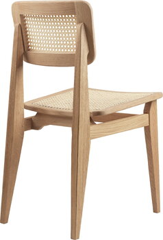 GUBI C-Chair, cane - oiled oak