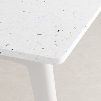 TIPTOE New Modern pöytä 190 x 95 cm, kierrätysmuovi - vaaleanpunainen