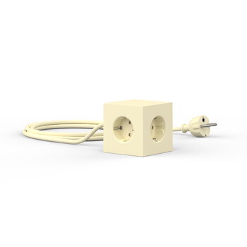 Avolt Square 1 USB jatkojohto, vaaleankeltainen