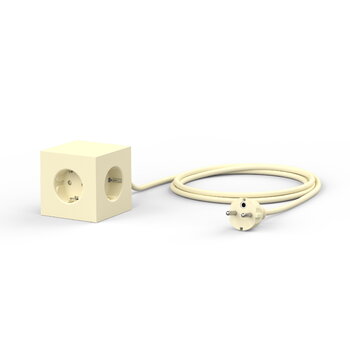 Avolt Square 1 USB jatkojohto, vaaleankeltainen