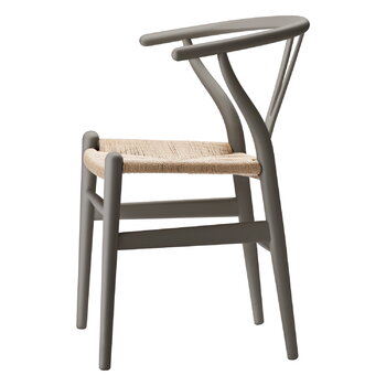 Carl Hansen & Søn CH24 Wishbone-stol, mjuk skiffer - naturlig snöre