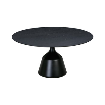 Wendelbo Coin ruokapöytä, 150 cm, musta - musta tammi