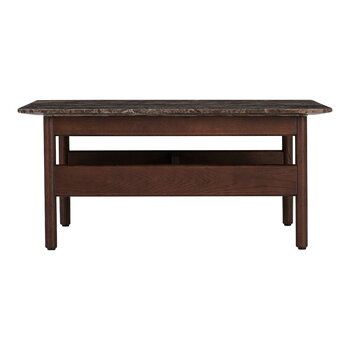 Wendelbo Collect soffbord, litet kvadratiskt, mörkbrun - Emperador-marmor