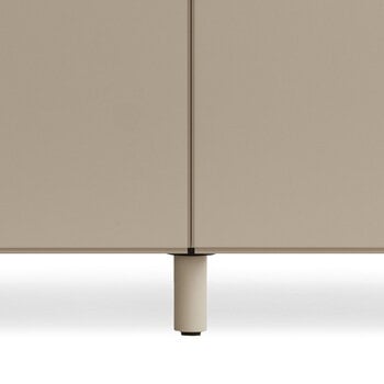 String Furniture Relief chest of drawers with legs, tall, beige