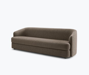 New Works Covent Sofa 3-Sitzer, tief, dunkles Taupe