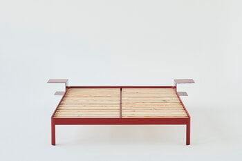 ReFramed Bed frame with slats, deep red