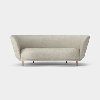 Massproductions Dandy sofa, 2-seater, natural oak - Sahco Safire 007