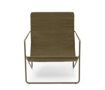 ferm LIVING Desert lounge chair, olive