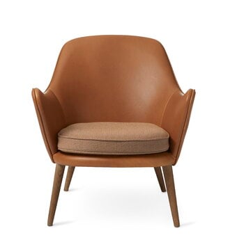 Warm Nordic Dwell armchair, cognac leather - Sprinkles 254