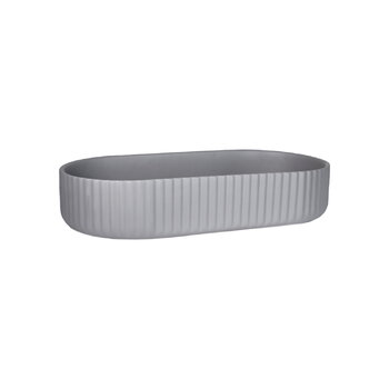 Elementa Klorofyll planter with stand, oval, grey
