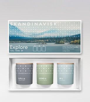 Skandinavisk Scented candle set 3 pcs, EXPLORE