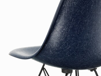 Vitra Eames DSR Fiberglass Chair, navy blue - black