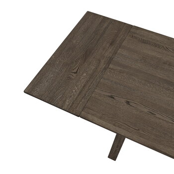 Muuto Earnest extendable table, 205 x 100 cm, dark oiled oak