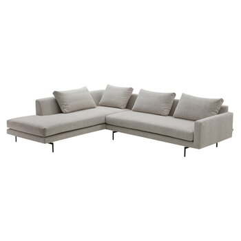 Wendelbo Edge V2 soffa, modul 12 och 34, svart - Soft 2 ljusgrå