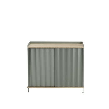 Muuto Enfold sideboard, 94,5 cm, high, oak - dusty green