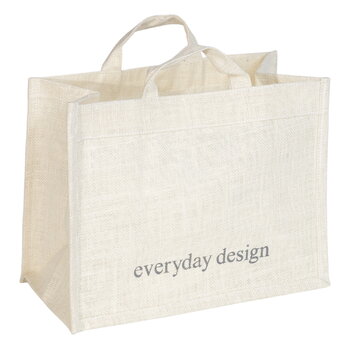 Everyday Design Borsa in juta Lahti, bianco naturale