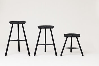 Form & Refine Shoemaker Chair No. 49 stool, black beech