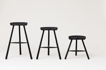 Form & Refine Shoemaker Chair No. 68 bar stool, black beech