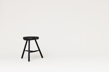 Form & Refine Shoemaker Chair No. 49 Hocker, Buche schwarz