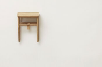 Form & Refine Angle foldable stool, white oiled oak