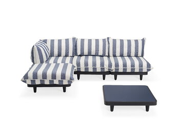 Fatboy Paletti nojatuoli, kulma, raidallinen ocean blue