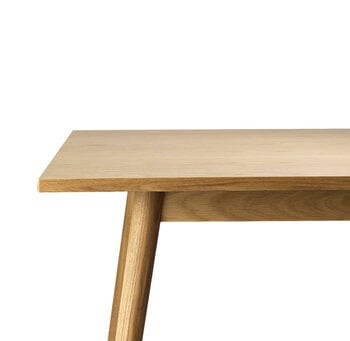 FDB Møbler Table de salle à manger C35B, 160 x 82 cm, chêne laqué