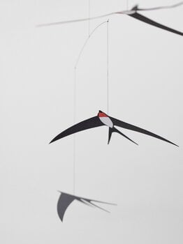 Flensted Mobiles Mobile Flying Swallows 3, nero, immagine extra