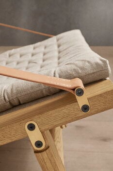 Carl Hansen & Søn FK10 Plico chair, oiled oak - natural linen