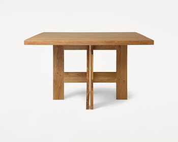 Frama Table à tréteaux carrée Farmhouse, 120 cm, chêne naturel