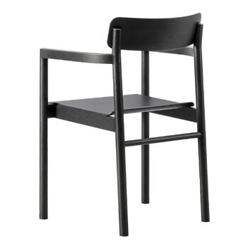 Fredericia Post armchair, black lacquered oak