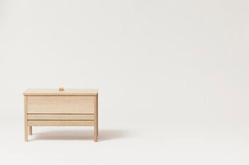 Form & Refine A Line storage bench, 68 cm, white oak