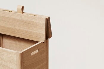 Form & Refine A Line laundry box, white oak