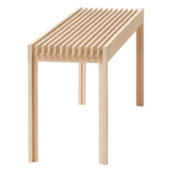 Form & Refine Lightweight bench, white oiled oak