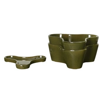 Ferm Living Vasi impilabili Gemi, set da 2, verde muschio, immagine extra