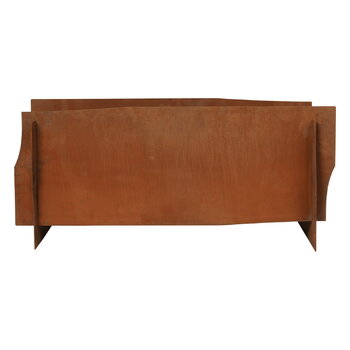 Ferm Living Vaso Lapel, rettangolare, ruggine, immagine extra