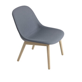 Muuto Fiber lounge chair, wood base, Divina 154 - oak, extra image