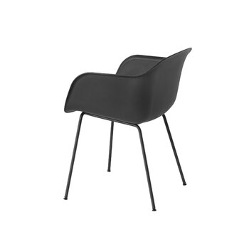 Muuto Fiber armchair, tube base, black