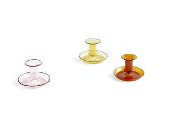 HAY Flare candleholder, amber