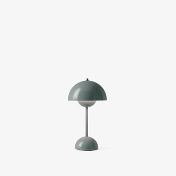 &Tradition Flowerpot VP9 portable table lamp, stone blue