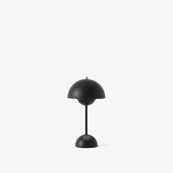 &Tradition Flowerpot VP9 bärbar bordslampa, mattsvart