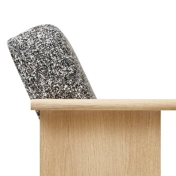 Form & Refine Block lounge chair, white oiled oak - Kvadrat Zero 0004