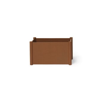 Form & Refine Pillar storage box, medium, clay brown
